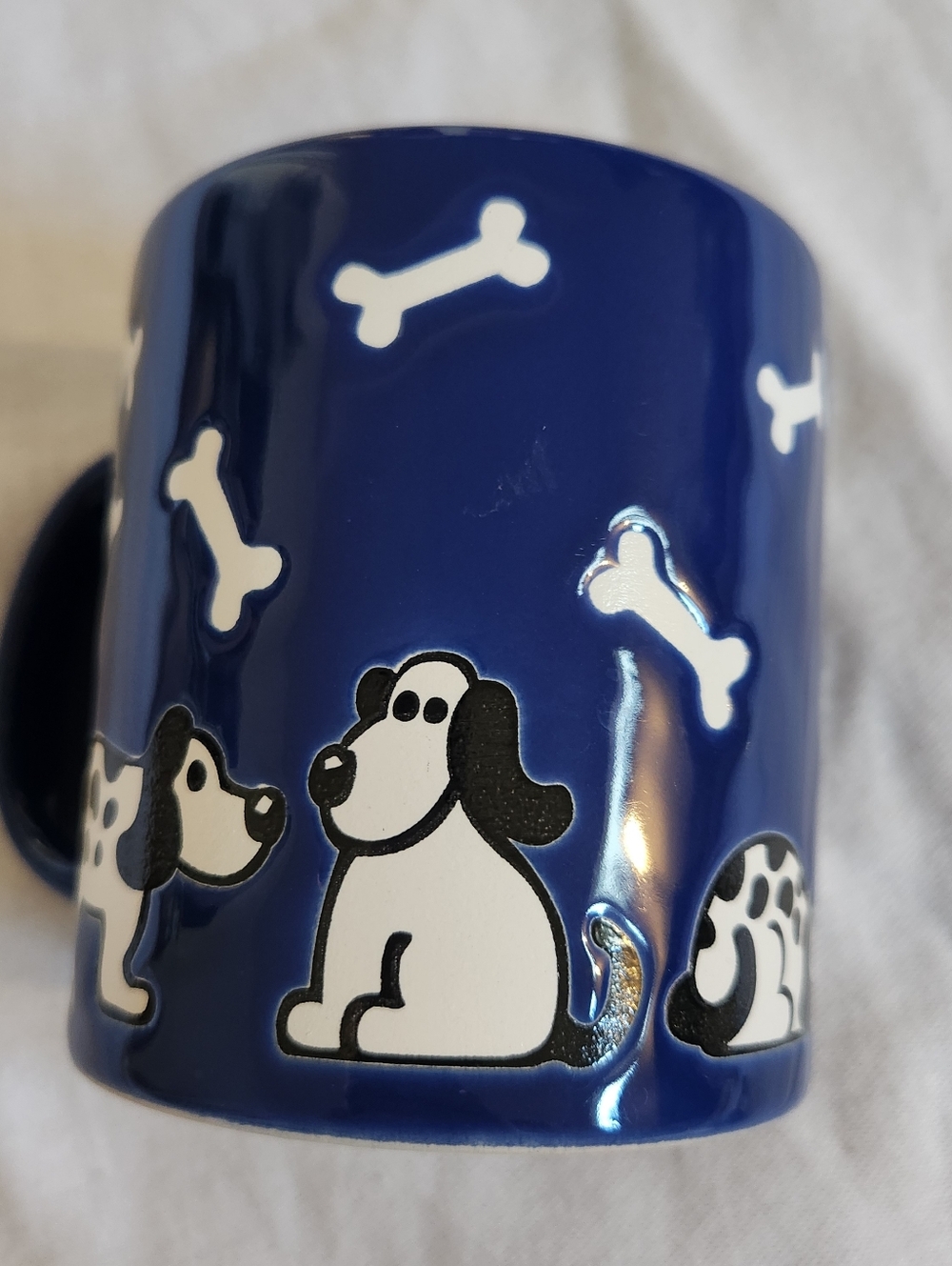 Waechtersbach Coffee Mug Germany Dog & Bones Blue Mug 12oz